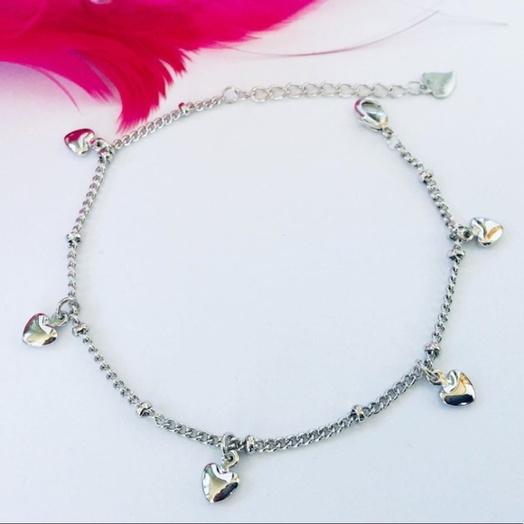 Jewelry - Sterling Silver 925 Heart Bracelet